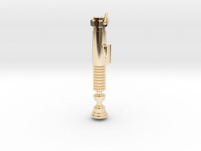 LUKE ROTJ keychain in 14k Gold Plated Brass: Small