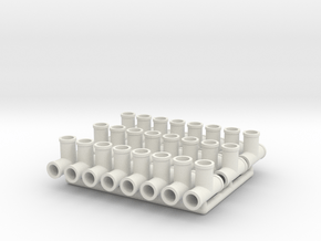Plumbing Fitting 02.1:24 Scale  in White Natural Versatile Plastic