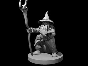 Dwarf Wizard 3 in Tan Fine Detail Plastic