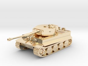 Tank - Tiger - size Large in 14k Gold Plated Brass