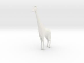 Miniature 1:48 Giraffe in White Natural Versatile Plastic