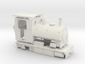 009 Peckett Style Tram Engine  in White Natural Versatile Plastic