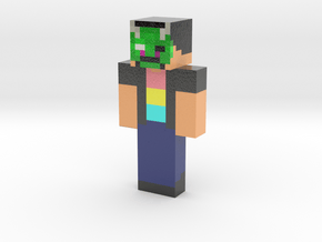 Pansexual pride | Minecraft toy in Glossy Full Color Sandstone