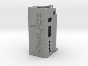  SQUARED DNA75C BATTERY BOX MOD (LOGO) in Gray PA12