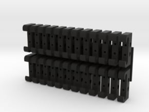 1:8 Eaglemoss Delorean Brackets   in Black Natural Versatile Plastic