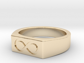 Infinity Ring in 14k Gold Plated Brass: 5 / 49