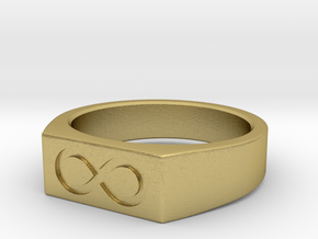 Infinity Ring in Natural Brass: 5 / 49