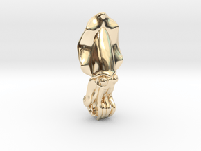 Cuttlefish in 14k Gold Plated Brass