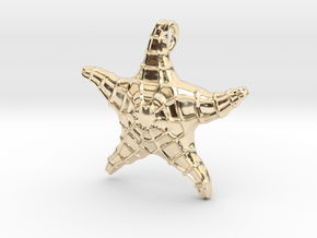 Starfish Pendant in 14k Gold Plated Brass