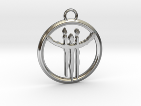 Formless Oedon Pendant in Polished Silver