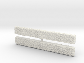 Stone Wall (x2) 1/120 in White Natural Versatile Plastic
