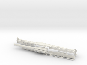 Vickers bl 12 inch Mk 2 mounting railway gun Mk IX in White Natural Versatile Plastic
