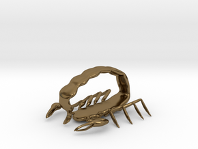 scorpion sml sting pendant in Polished Bronze
