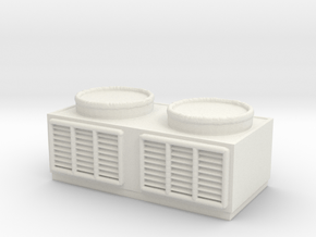 Rooftop Air Conditioning Unit 1/76 in White Natural Versatile Plastic