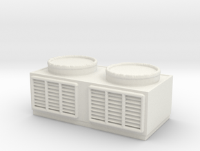 Rooftop Air Conditioning Unit 1/72 in White Natural Versatile Plastic