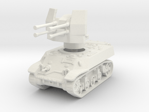 M3A3 with Flakvierling 38 1/100 in White Natural Versatile Plastic