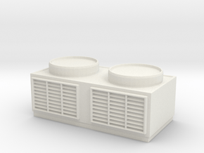 Rooftop Air Conditioning Unit 1/35 in White Natural Versatile Plastic