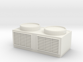 Rooftop Air Conditioning Unit 1/24 in White Natural Versatile Plastic
