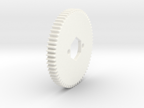 Metric - Spur gear 0.5M 64T 20PA 4.0FW  Venom GPV in White Processed Versatile Plastic