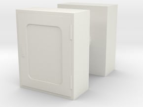 Fire Hose Box (x2) 1/43 in White Natural Versatile Plastic