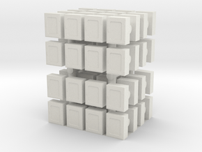 Fire Hose Box (x64) 1/160 in White Natural Versatile Plastic