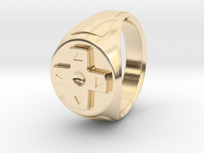 Controller Ring in 14k Gold Plated Brass: 5 / 49