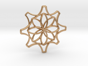 Flower_pend in Natural Bronze