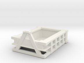5Yd Construction Dumpster 1/72 in White Natural Versatile Plastic