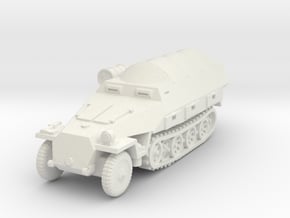 Sdkfz 251/8 D Ambulance (covered) 1/100 in White Natural Versatile Plastic
