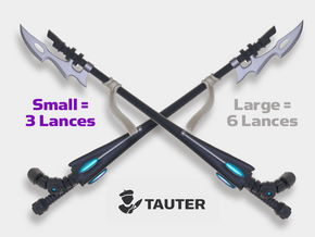 Eldar Glimmer Lances: Set 5 in Tan Fine Detail Plastic: Small