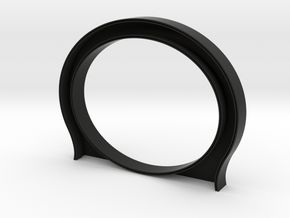 Time Tunnel - Front and Rear Section in Black Natural Versatile Plastic