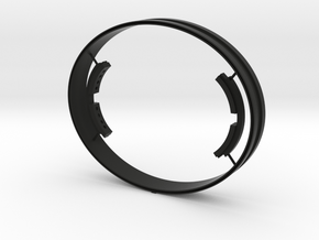 Time Tunnel - Protractor Section in Black Natural Versatile Plastic