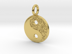 YIN AND YANG in Polished Brass