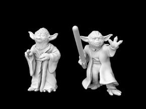 (Legion) Yoda Set in Smooth Fine Detail Plastic
