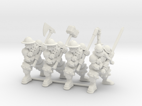 Character Series: Greatweapon Soldier Bundle in White Natural Versatile Plastic