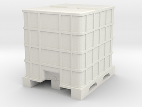 IBC Container Tank 1/12 in White Natural Versatile Plastic