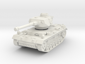 Panzer III K (Pz IV Turret) 1/100 in White Natural Versatile Plastic