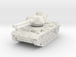 Panzer III K (Pz IV Turret) 1/87 in White Natural Versatile Plastic