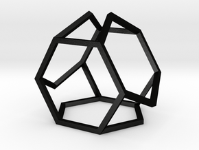 HexDex Desk Toy 1.5" in Matte Black Steel