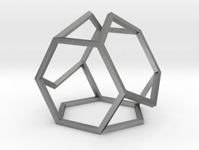 HexDex Desk Toy 1.5" in Natural Silver