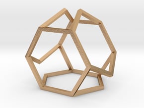 HexDex Desk Toy 1.5" in Natural Bronze