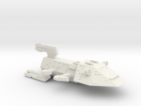 3788 Scale Kzinti X-Ship Battlecruiser (BCX) SRZ in White Natural Versatile Plastic