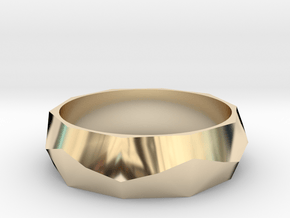 Poly Ring in 14k Gold Plated Brass