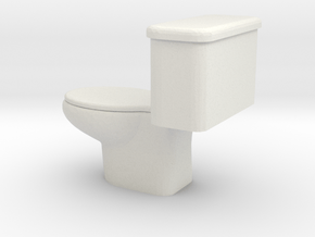 1/64 toilet in White Natural Versatile Plastic: 1:64 - S