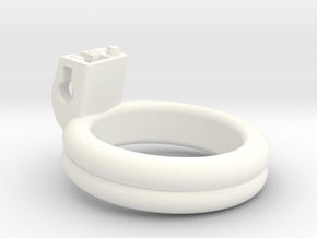 Cherry Keeper Ring - 43mm Double Flat +5° in White Processed Versatile Plastic