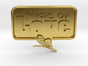 Magic-Love-Chameleon in Polished Brass