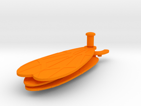 Kronos Wings in Orange Processed Versatile Plastic: Extra Large