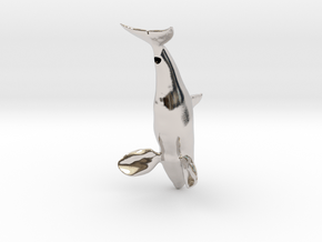 Orca-Male-Hollow in Rhodium Plated Brass