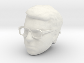Gold BeastMorpher Ranger Head with Glasses in White Natural Versatile Plastic