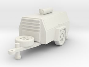 Compressor Trailer 1/64 in White Natural Versatile Plastic